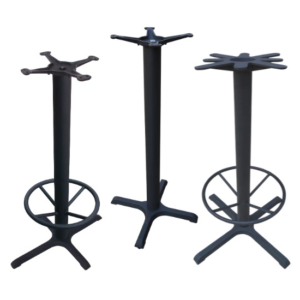 4-Prong Bar Height Cast Iron Table Base